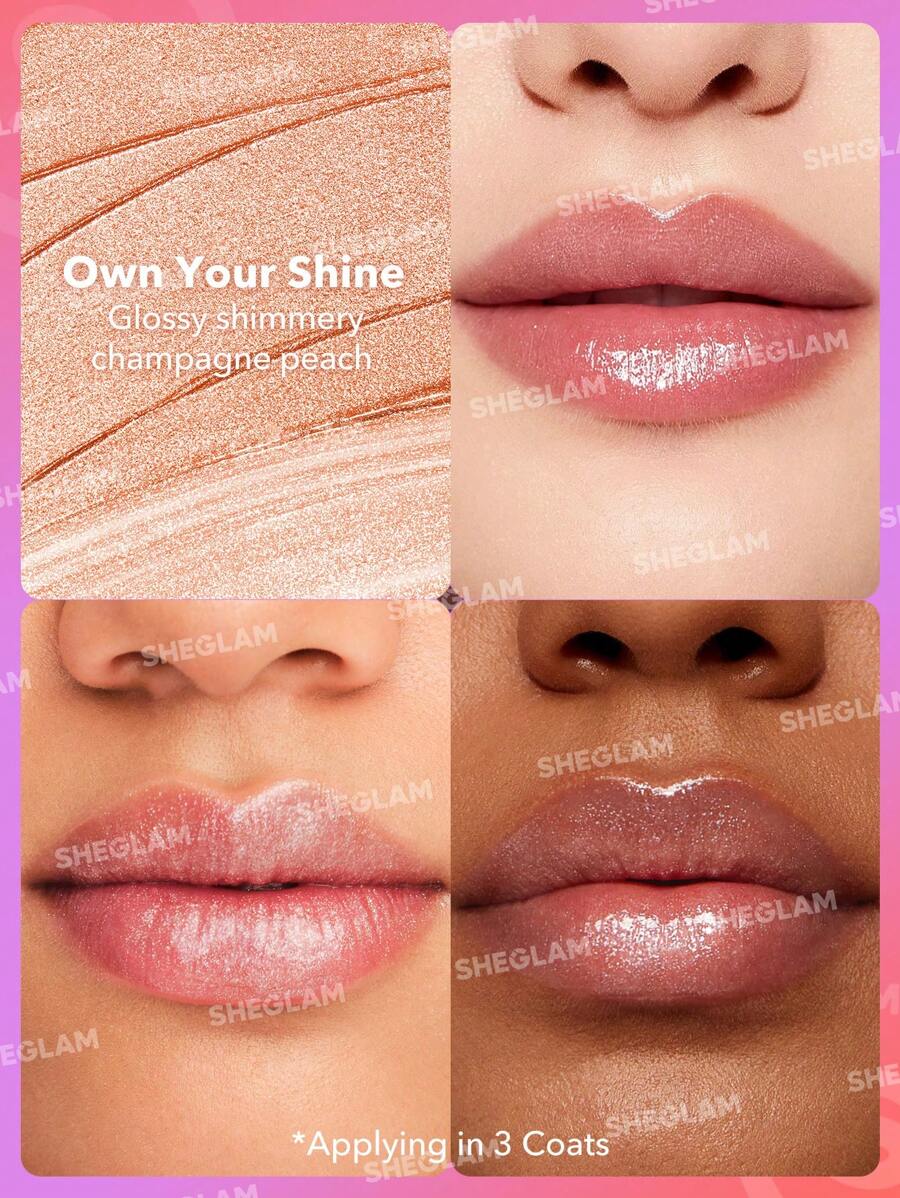 SheGlam Mirror Kiss High-Shine Lipstick