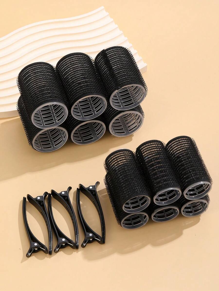 18pcs/Set Large Size Hair Rollers With Clips