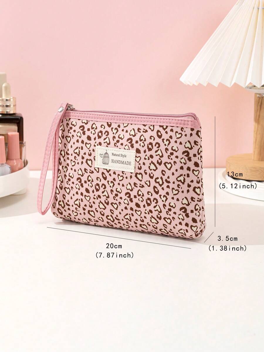 Leopard Print Cosmetic Bag