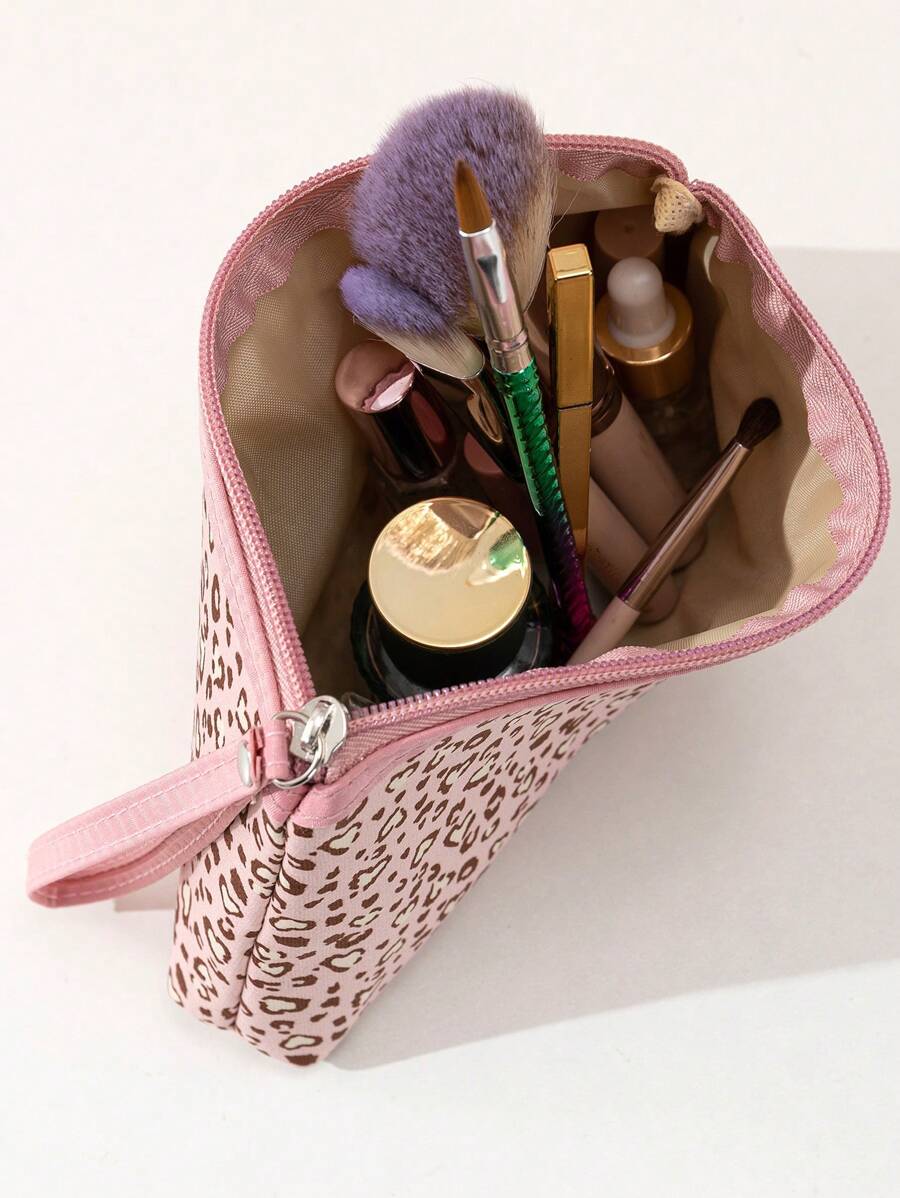Leopard Print Cosmetic Bag