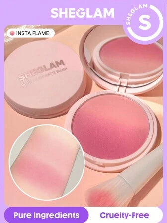 SHEGLAM Divine Flush Matte Blush-Insta Flame