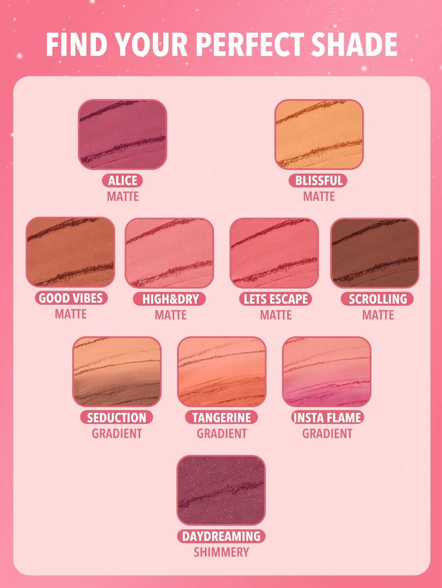 SHEGLAM Divine Flush Matte Blush-Seduction