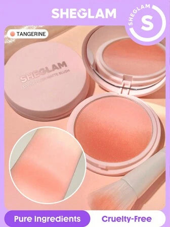 SHEGLAM Divine Flush Matte Blush-Tangerine
