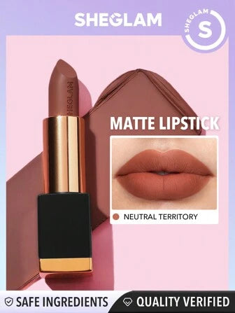 SHEGLAM Matte Allure Lipstick - Neutral Territory