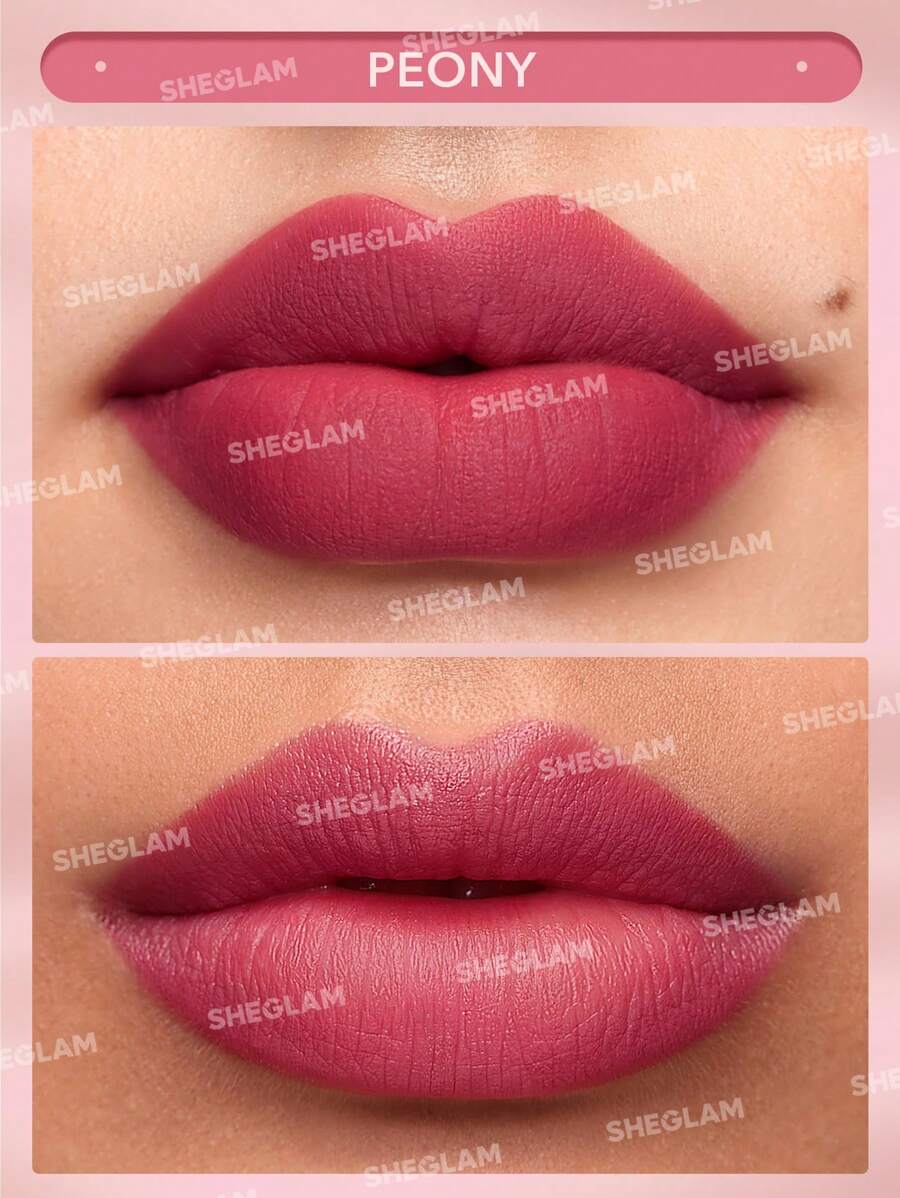 SHEGLAM Matte Allure Lipstick - Peony Long