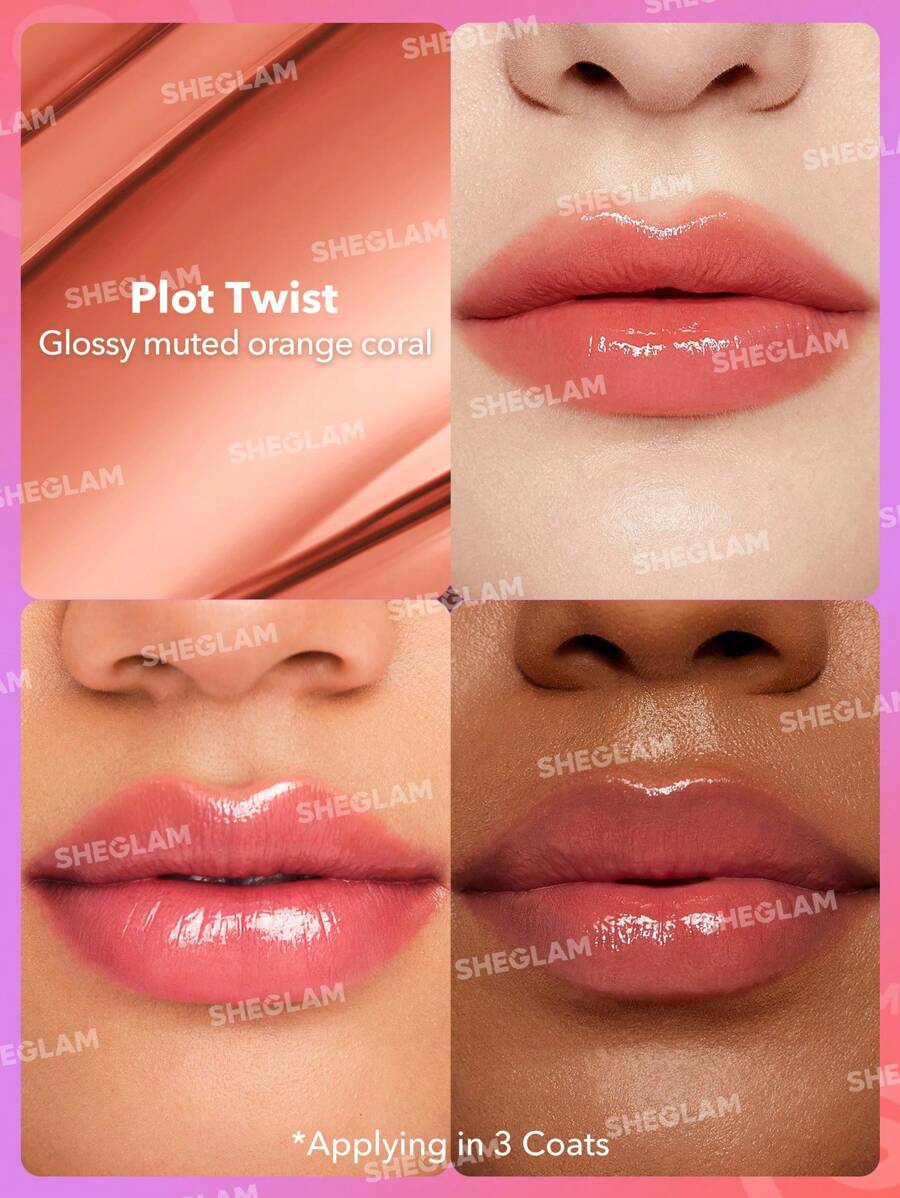 SHEGLAM Mirror Kiss High-Shine Lipstick-Plot