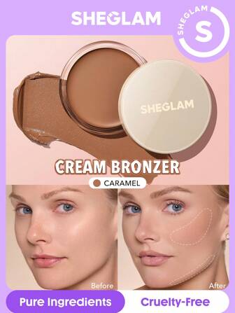 SHEGLAM Silk Haze Cream Bronzer-Caramel