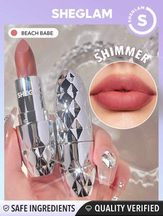SHEGLAM Starlight Velvet Lipstick - Beach Babe