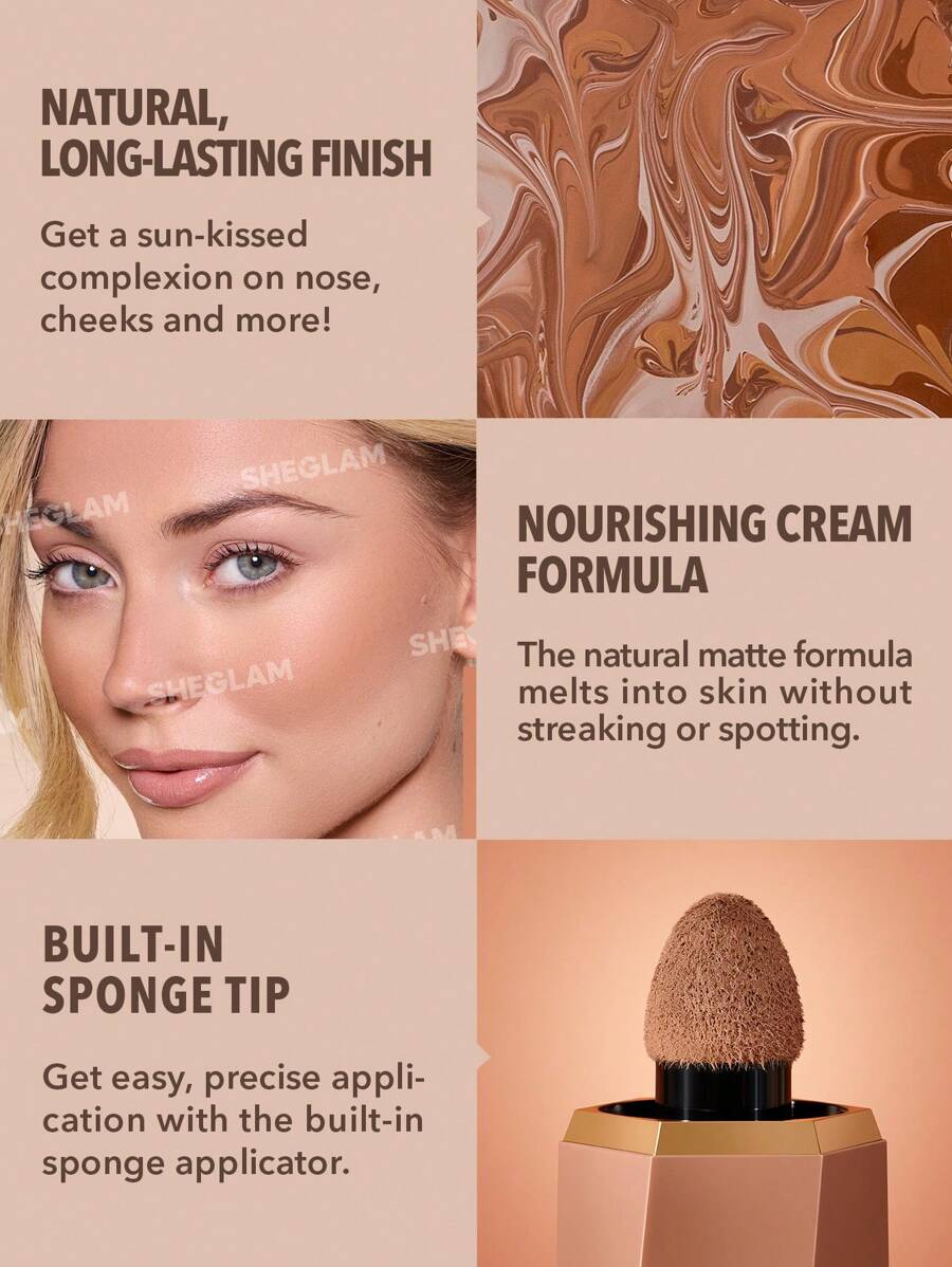 SHEGLAM Sun Beam Matte Liquid Bronzer-Golden Sun