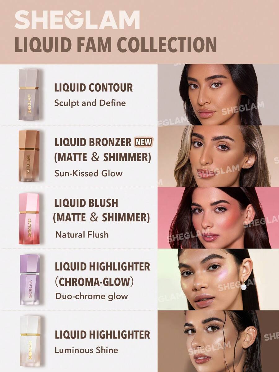SHEGLAM Sun Sculpt Liquid Contour-Warm Honey