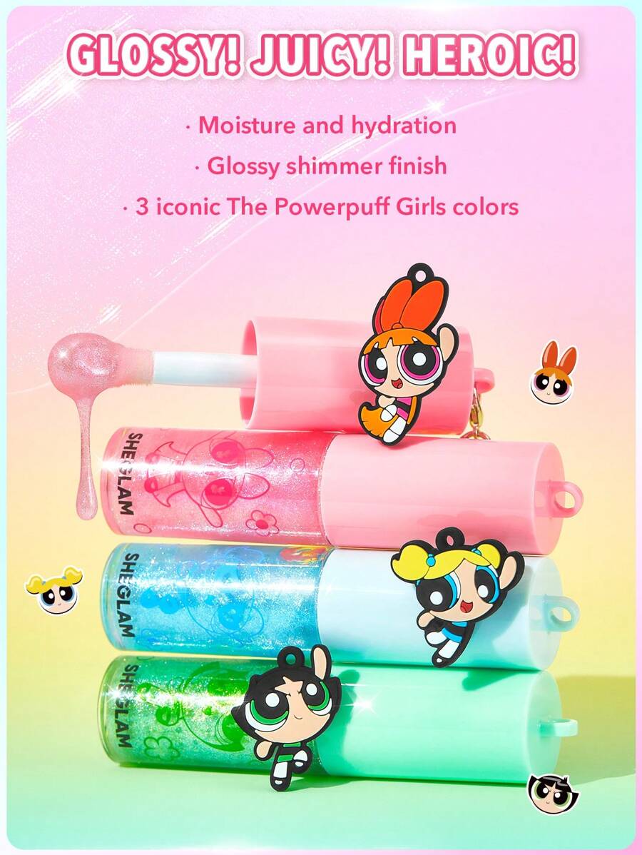 The Powerpuff Girls SHEGLAM Lip Gloss-Blossom