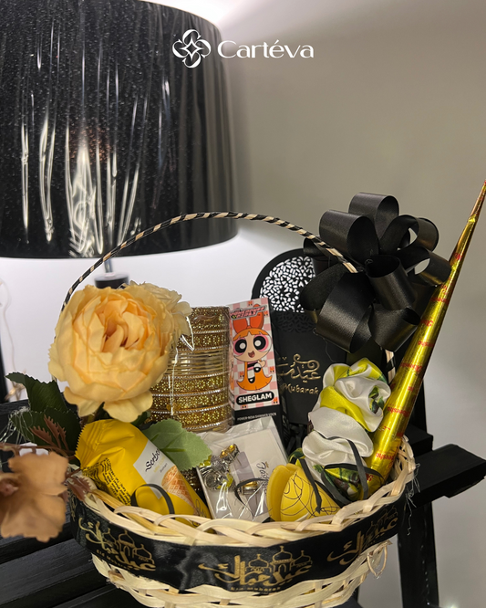 Golden Powerpuff Glamp Eid Basket