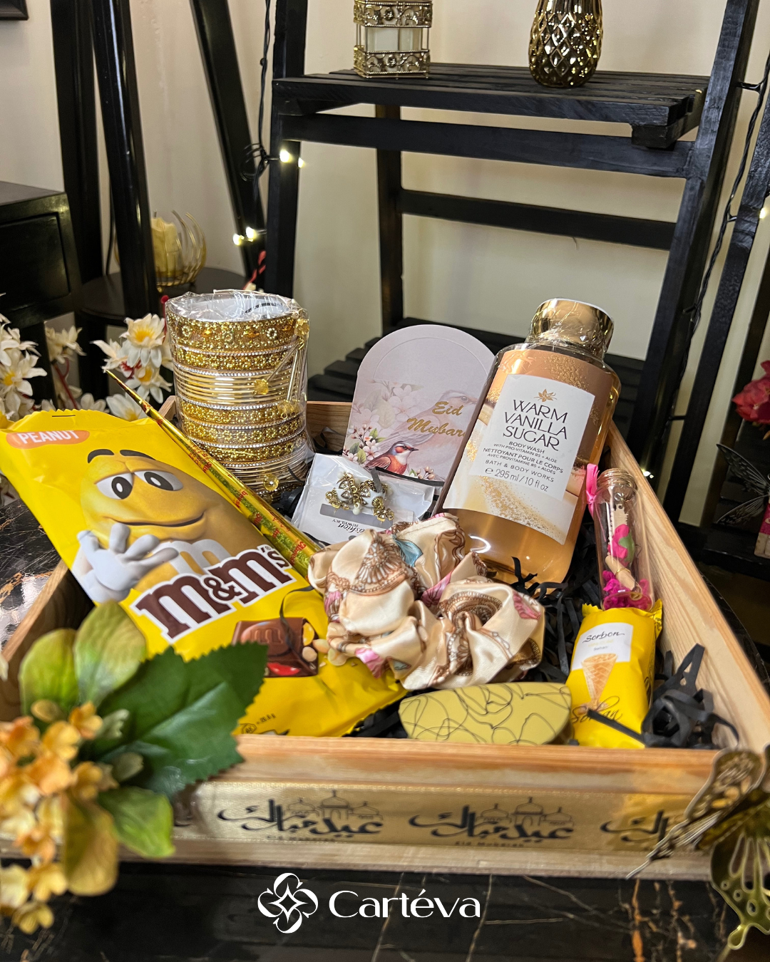 Eid Warm Vanilla Indulgence Gift Basket