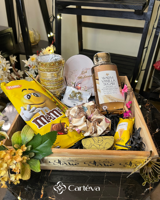 Eid Warm Vanilla Indulgence Gift Basket