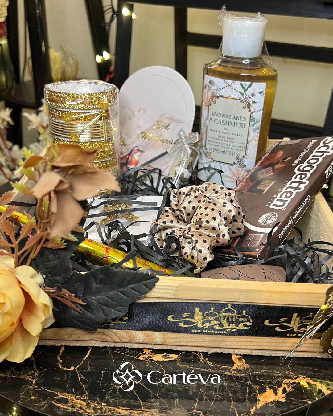 Eid Snowflakes & Cashmere Gift Basket