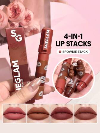 SHEGLAM Mega Lip Stacks Brownie Stack