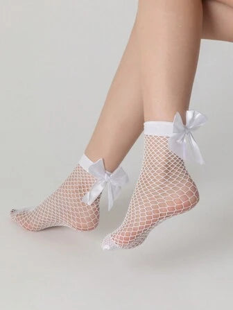 Fishnet Mid-Calf Stockings