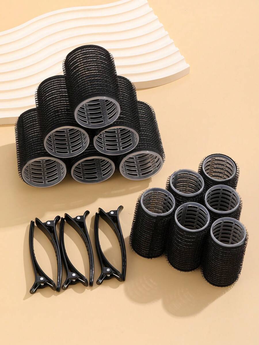 18pcs/Set Large Size Hair Rollers With Clips