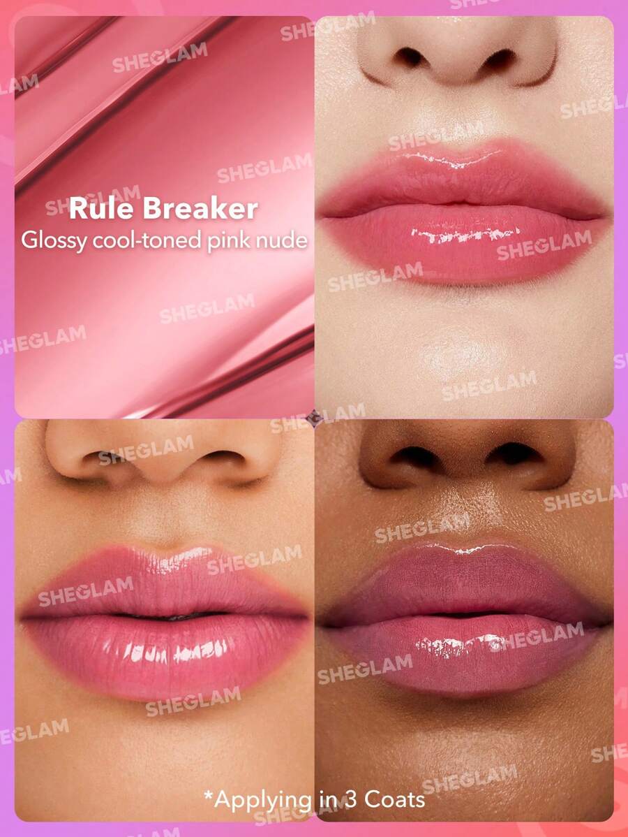 SHEGLAM Mirror Kiss High-Shine Lipstick-Rule