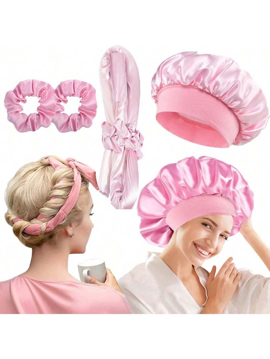 Shein 4pcs Sleep Hair Care Tools Set