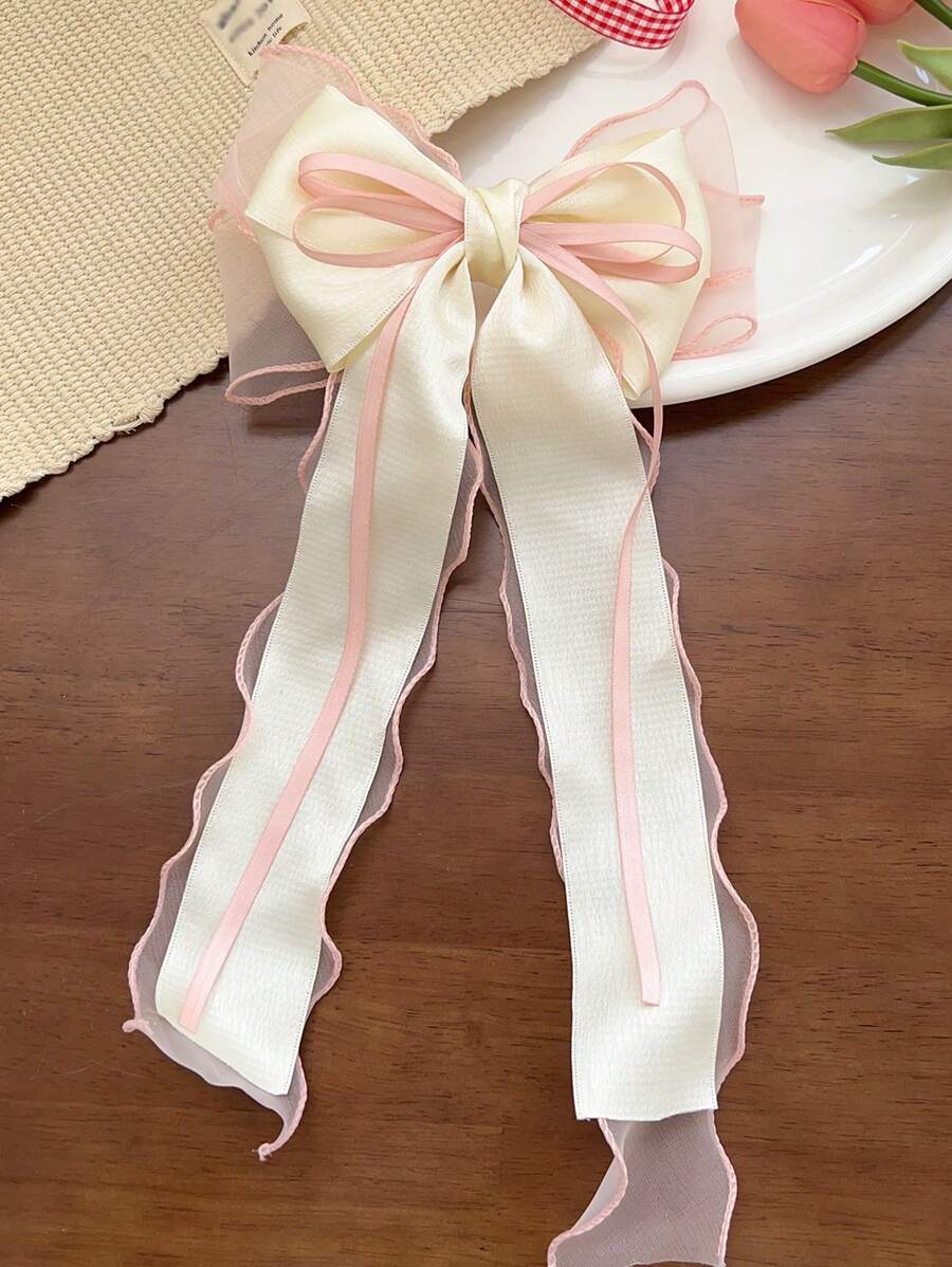 Pastel Pink Sheer Extra Large Bow