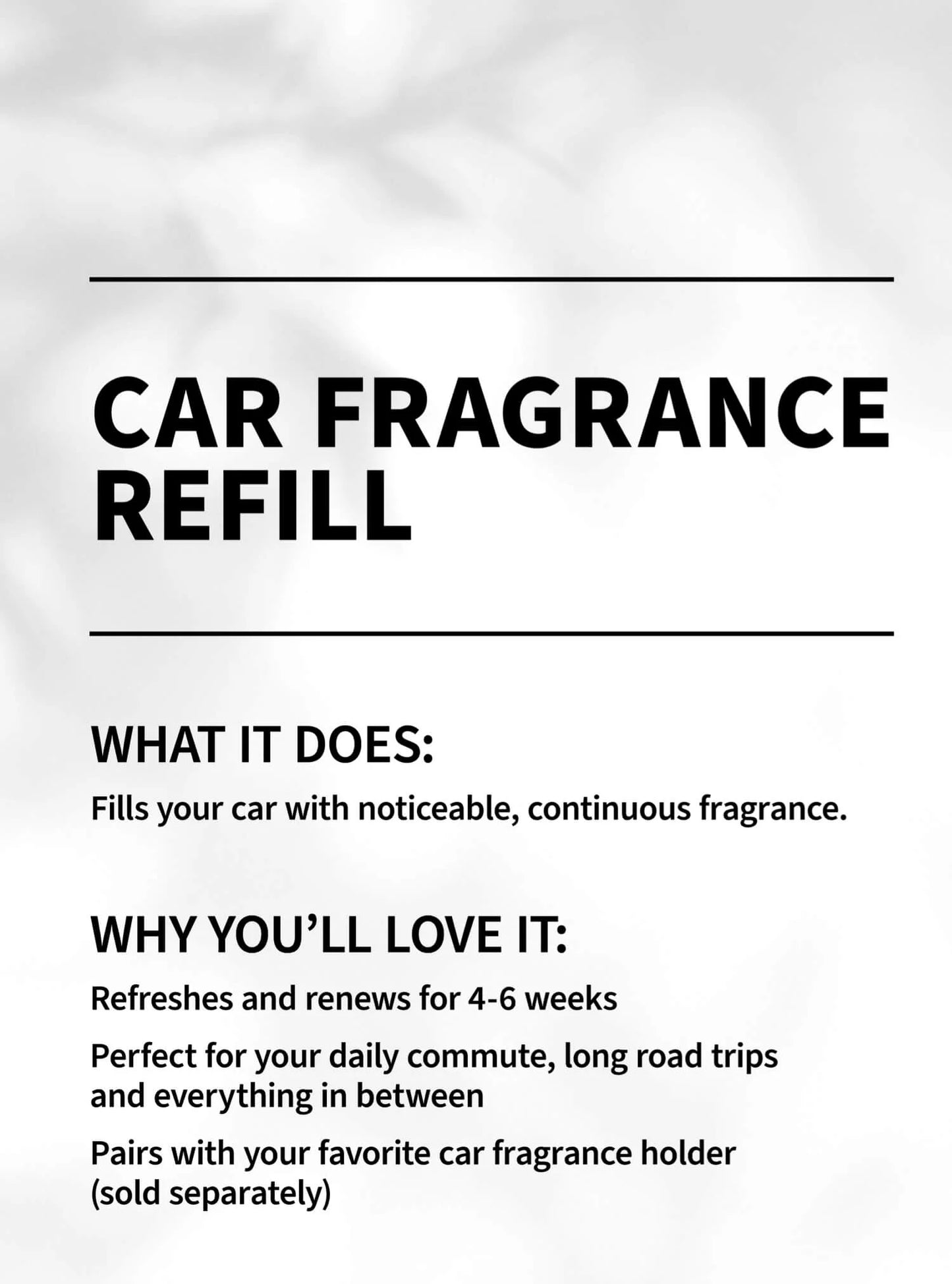 Fresh Balsam Car Fragrance Refill