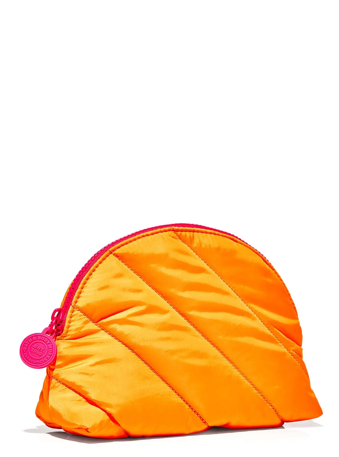 Bath & Body Works Puffy Orange Cosmetic Bag