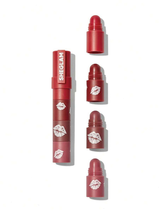 SHEGLAM Mega Lip Stacks-Pink-Petal Stack 4 In 1